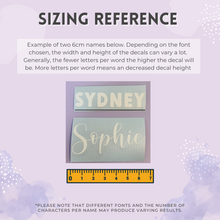 Load image into Gallery viewer, Custom Iron On Name Transfers