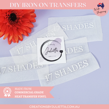 Load image into Gallery viewer, Custom Iron On Name Transfers