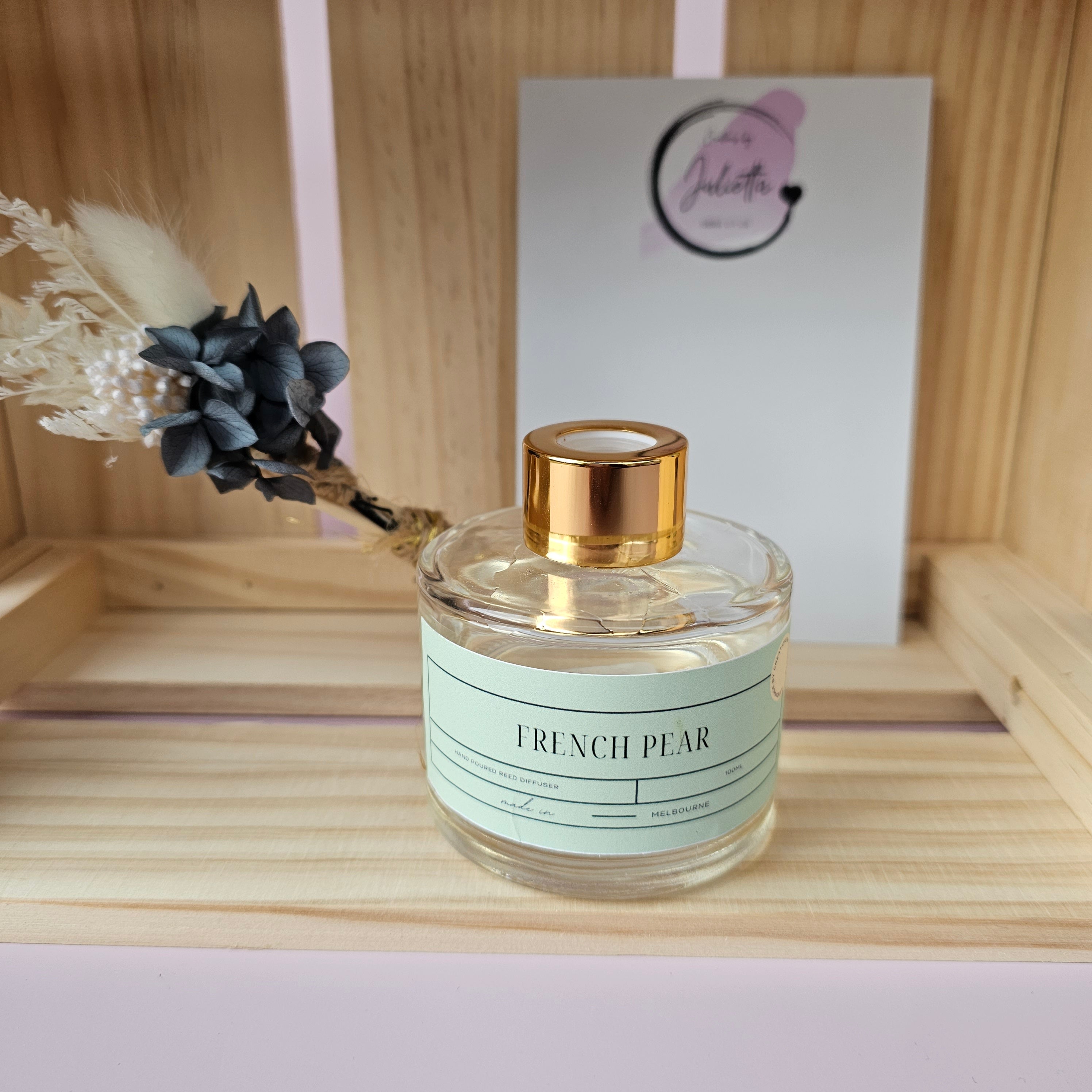 French Pear Floral Reed Diffuser | Home Fragrance Diffuser | Creations ...