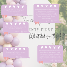 Load image into Gallery viewer, Personalised 21st Birthday Vinyl Decal – Custom Name Sign for Backdrops &amp; Parties
