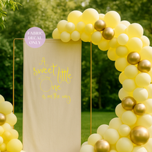 Load image into Gallery viewer, Sweet Little One Fabric Decal – Baby Shower Heat Transfer for Cotton &amp; Linen Backdrops
