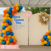 Load image into Gallery viewer, Here Comes The Son Baby Shower Vinyl Decal - Custom Sign Sticker
