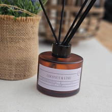 Load image into Gallery viewer, Coconut &amp; Lime Reed Diffuser – Elegant Home Fragrance - 100ml
