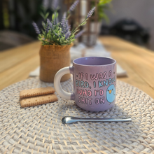 Load image into Gallery viewer, Pastel Coffee 'Aura' Mug 320ml - If I Was A Bird, Lilac
