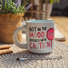 Load image into Gallery viewer, Pastel Coffee 'Aura' Mug 320ml - Not In The Mood, Baby Blue
