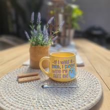Load image into Gallery viewer, Pastel Coffee 'Cloud' Mug 440ml - If I Was A Bird, Lemon
