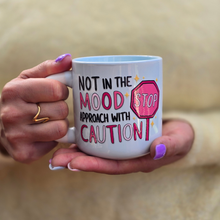 Load image into Gallery viewer, Pastel Coffee 'Aura' Mug 320ml - Not In The Mood, Baby Blue
