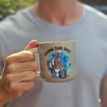 Load image into Gallery viewer, Pastel Coffee 'Aura' Mug 320ml - Doing Dad Shit, Grey &amp; Black
