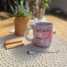 Load image into Gallery viewer, Pastel Coffee 'Aura' Mug 320ml - Not In The Mood, Lilac
