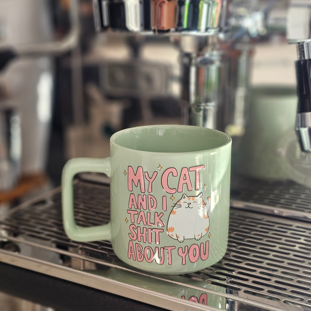 Coffee Mug - Cat & I, Mint