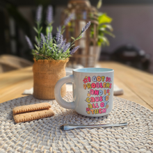 Load image into Gallery viewer, Pastel Coffee 'Aura' Mug 320ml - 99 Problems, Baby Blue
