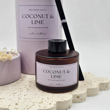 Load image into Gallery viewer, Coconut &amp; Lime Reed Diffuser 100ml – Luxury Home Fragrance
