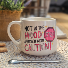 Load image into Gallery viewer, Pastel Coffee 'Cloud' Mug 440ml - Not In The Mood, White
