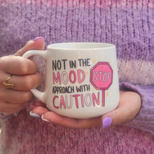 Load image into Gallery viewer, Pastel Coffee 'Cloud' Mug 440ml - Not In The Mood, White
