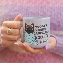 Load image into Gallery viewer, Pastel Coffee 'Aura' Mug 320ml - Cat, Today's Been Cancelled Lilac
