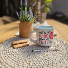 Load image into Gallery viewer, Pastel Coffee 'Aura' Mug 320ml - Not In The Mood, Baby Blue
