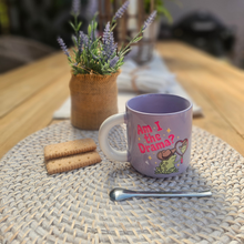 Load image into Gallery viewer, Pastel Coffee 'Aura' Mug 320ml - Am I The Drama?, Lilac
