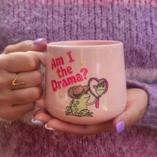 Load image into Gallery viewer, Pastel Coffee 'Cloud' Mug 440ml - Am I The Drama?, Pink
