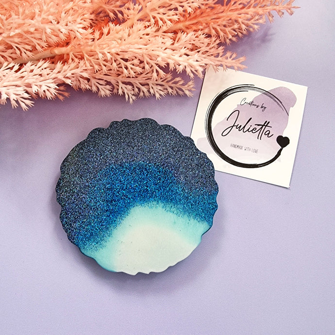 Resin Ocean Coasters | Resin Sea Coasters | Creations by Julietta