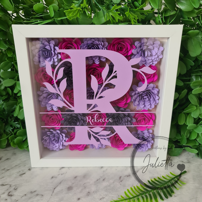 Flower Shadow Box | Flower Box Frame | Creations by Julietta